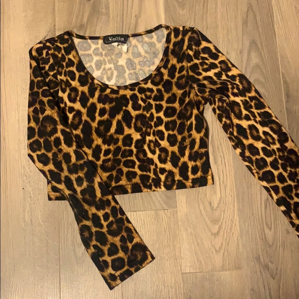 WORN cheetah crop top
